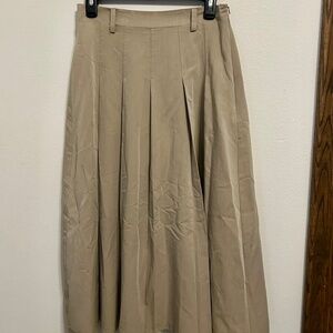 Tan A-line Skirt, Size Medium